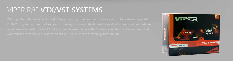 Viper R/C’s new Copperhead Brushless System, the best performance, the best value, the best service. 